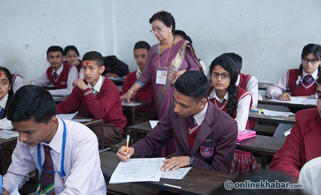 SLC examinations begin, 6, 15, 553 students essaying their future