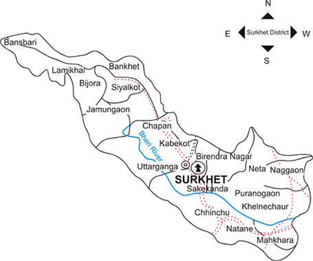 Surkhet-Map