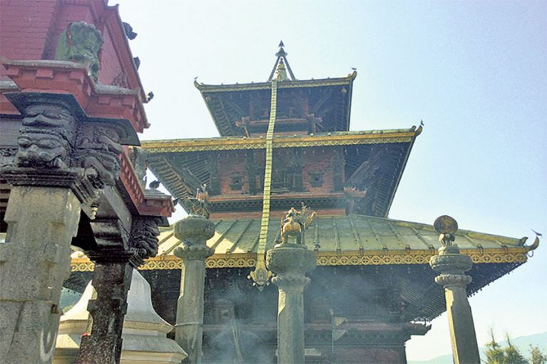 ललितपुरको बालकुमारी मन्दिर पुनर्निर्माण अघि बढ्यो