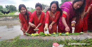 थारू महिलाहरुको जितिया पर्व आजदेखि सुरु