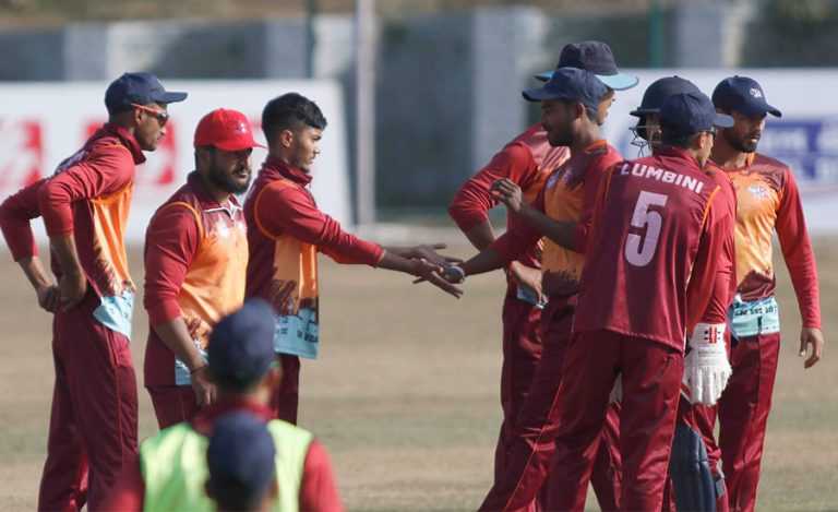 अनिलले ५ विकेट लिएपछि लुम्बिनीको पहिलो जित