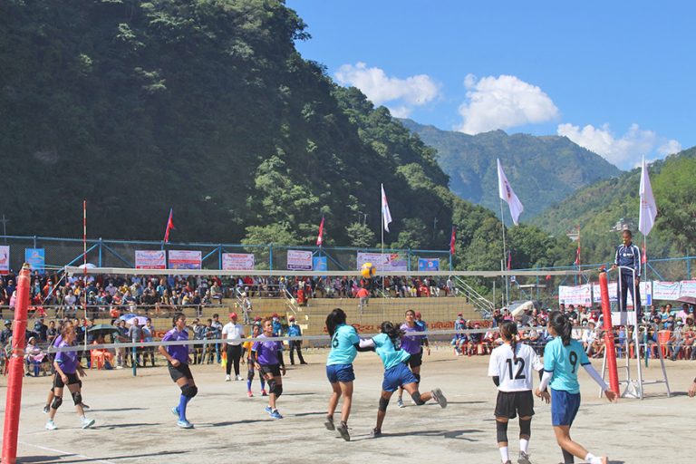 नवौ राष्ट्रिय खेलकुद प्रतियोगिता : महिला भलिबलमा एपीएफ, बागमती र पुलिस विजयी