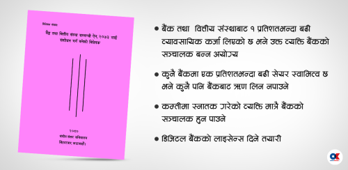 बैंकर र व्यवसायी छुट्ट्याउने दिशामा ‘बाफिया’ : एक प्रतिशत सेयर हुनेले ऋण नपाउने