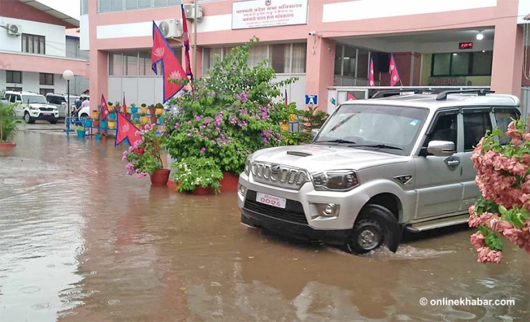 बागमती प्रदेशसभा भवन जलमग्न