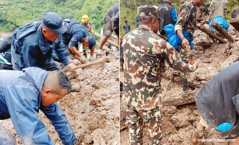 बडीगाड पहिरोमा अझै ३ जना बालबालिका बेपत्ता