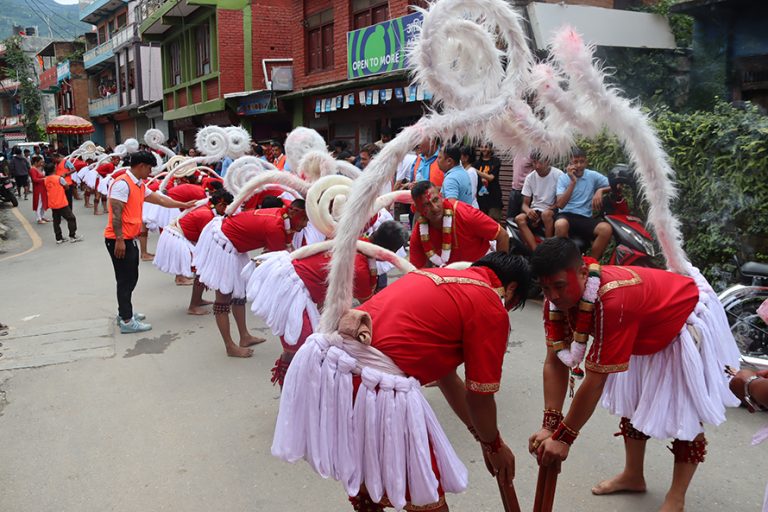 बागलुङमा देखाइयो हनुमान नाच