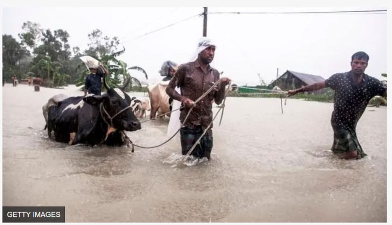 बंगलादेशमा बाढीबाट ४० लाख प्रभावित, दोष भारतलाई