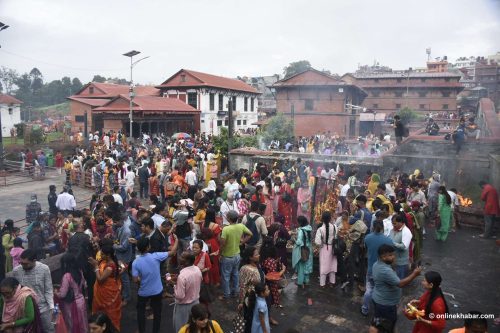 १ लाख बढीले गरे पशुपतिनाथको दर्शन