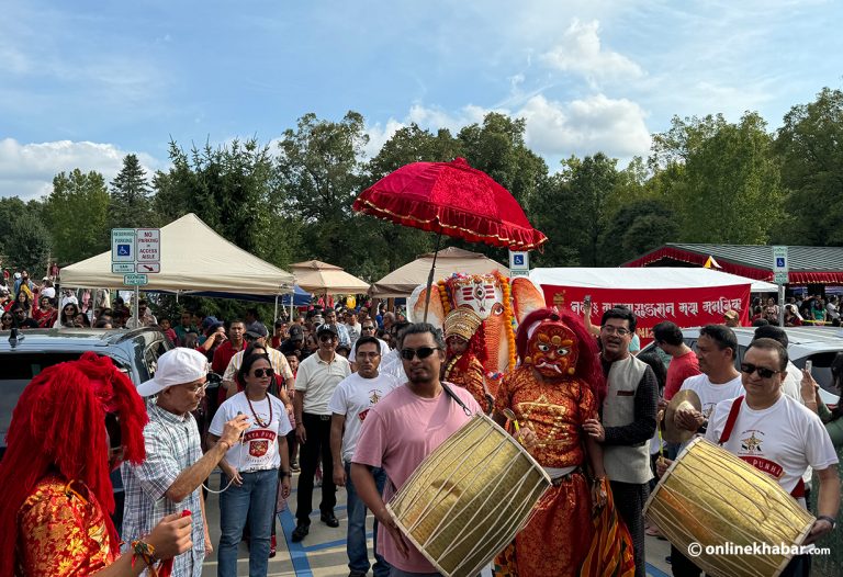 अमेरिकामा मनाइयो इन्द्रजात्रा (तस्वीरहरू)