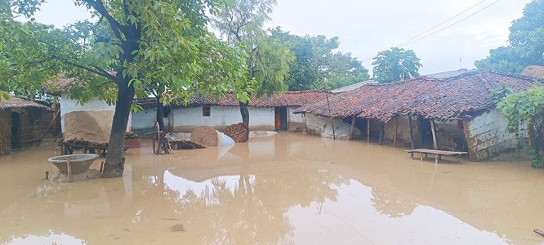 बाढी र डुबानले प्रभावित सर्लाहीका गाउँमा खानेपानी समस्या